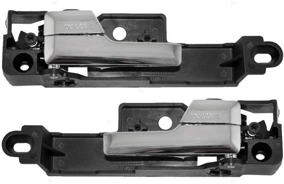 Front Left & Front Right Door Handle with Chrome Lever 2 Pc Set W64074