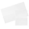 Clear Two Pocket Presentation Folder - 108/pack X43140