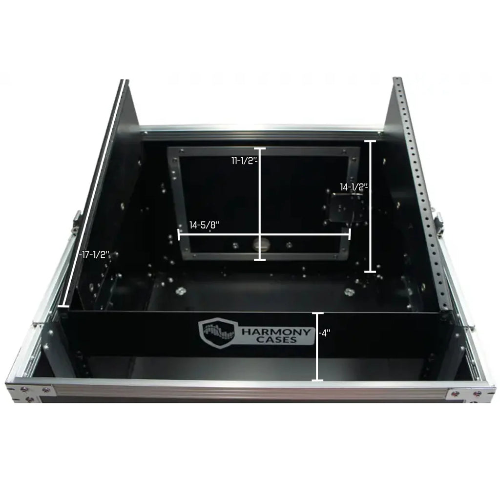 10U Slant Top 8U Vertical Mixer Rack Case H872041