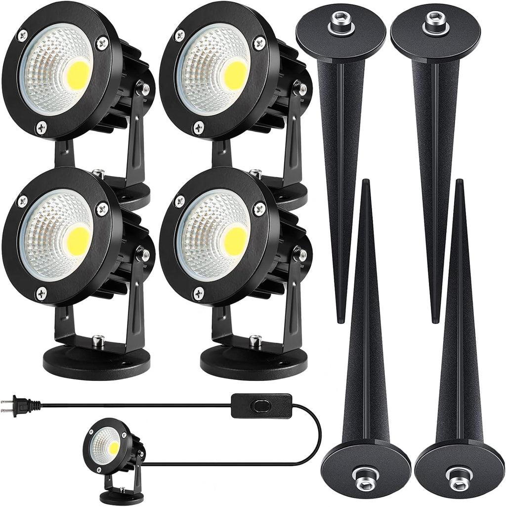 Warm White 12W LED Spot Lights (4 Pack) E556