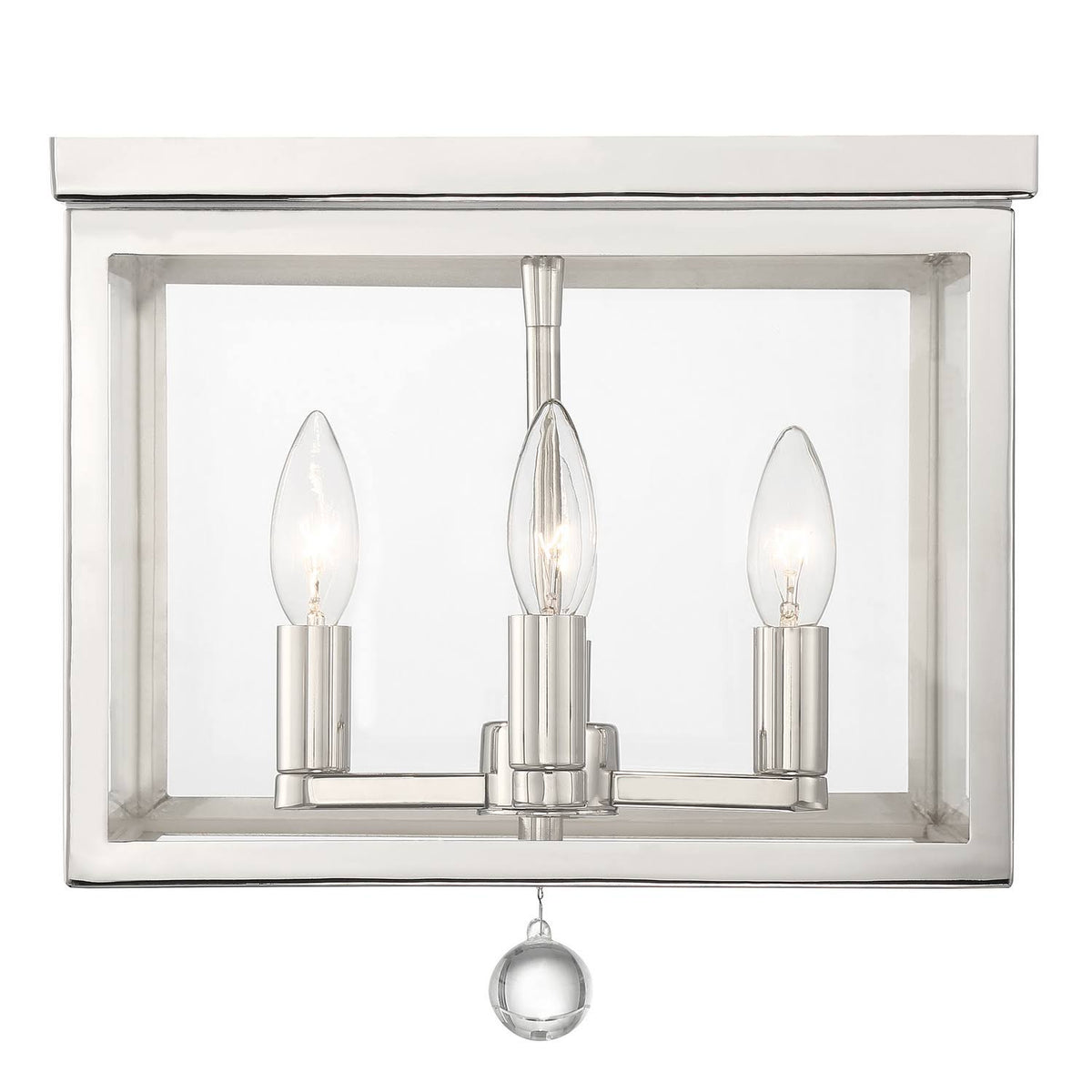 4-Light Ceiling Mount Nickel F49608