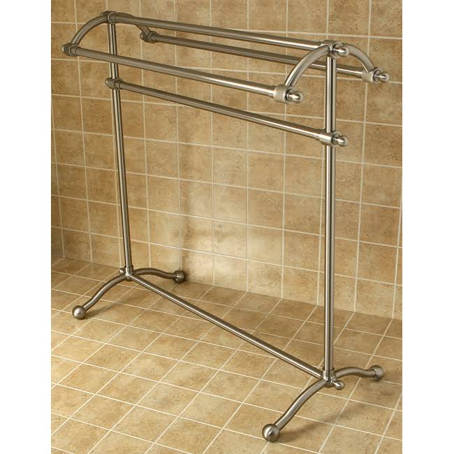 Satin Nickel Pedestal Towel Rack I406
