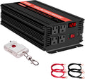 2000 Watt 12V DC to 110v/120v AC Power Inverter with 4 AC Outlets and USB Output E7999