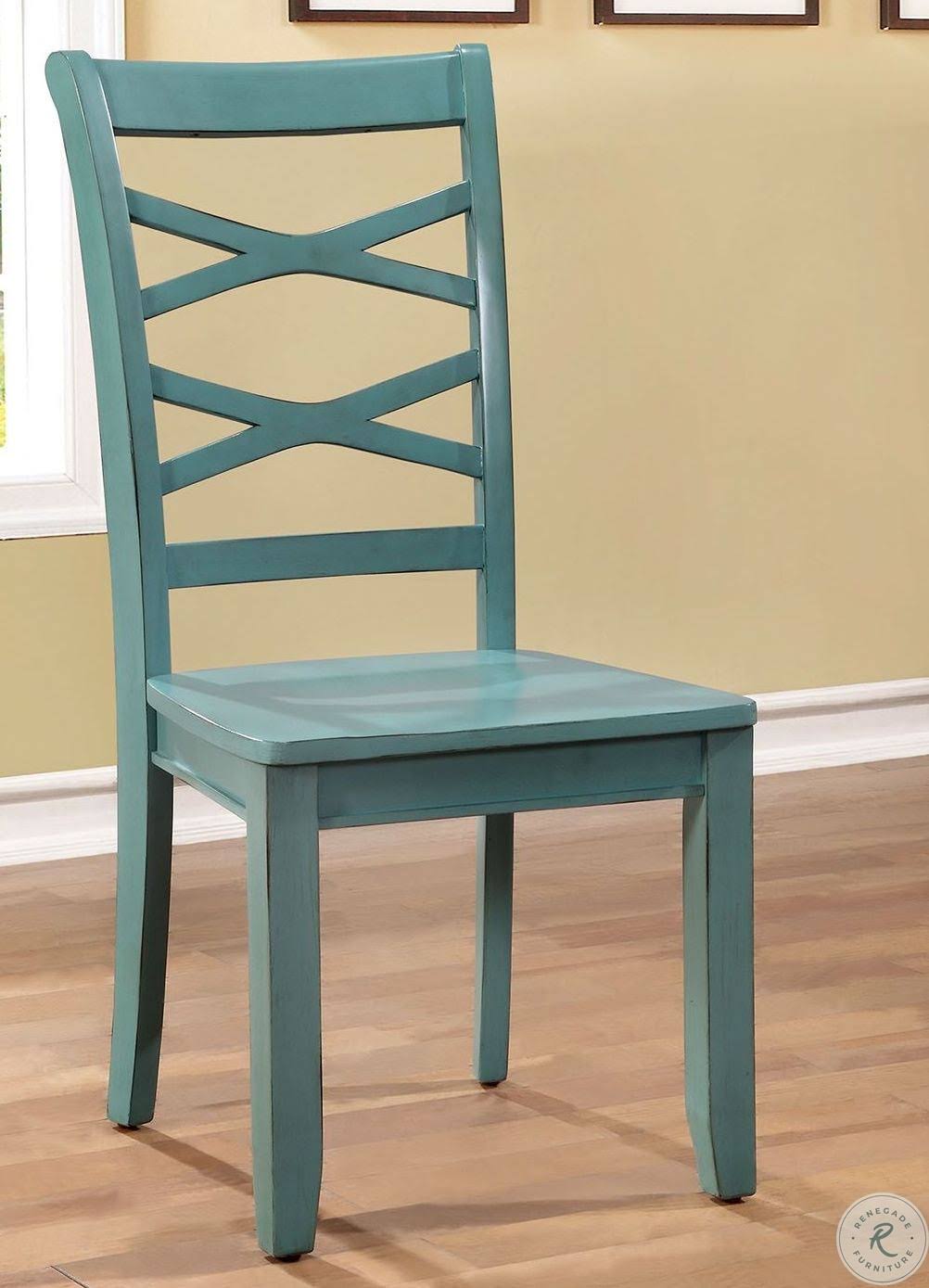 Red & Blue Side Chair Set of 2 A239
