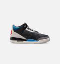Air Jordan 3 Retro OG Rare Air Preschool Shoes - Black Chile Red Neutral Grey