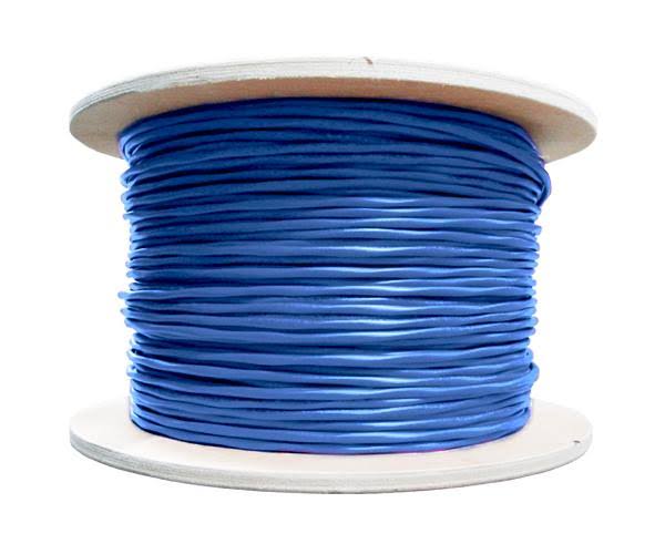 Cat6a Plenum Bulk Ethernet Cable, CMP, Solid 23AWG Red N8434