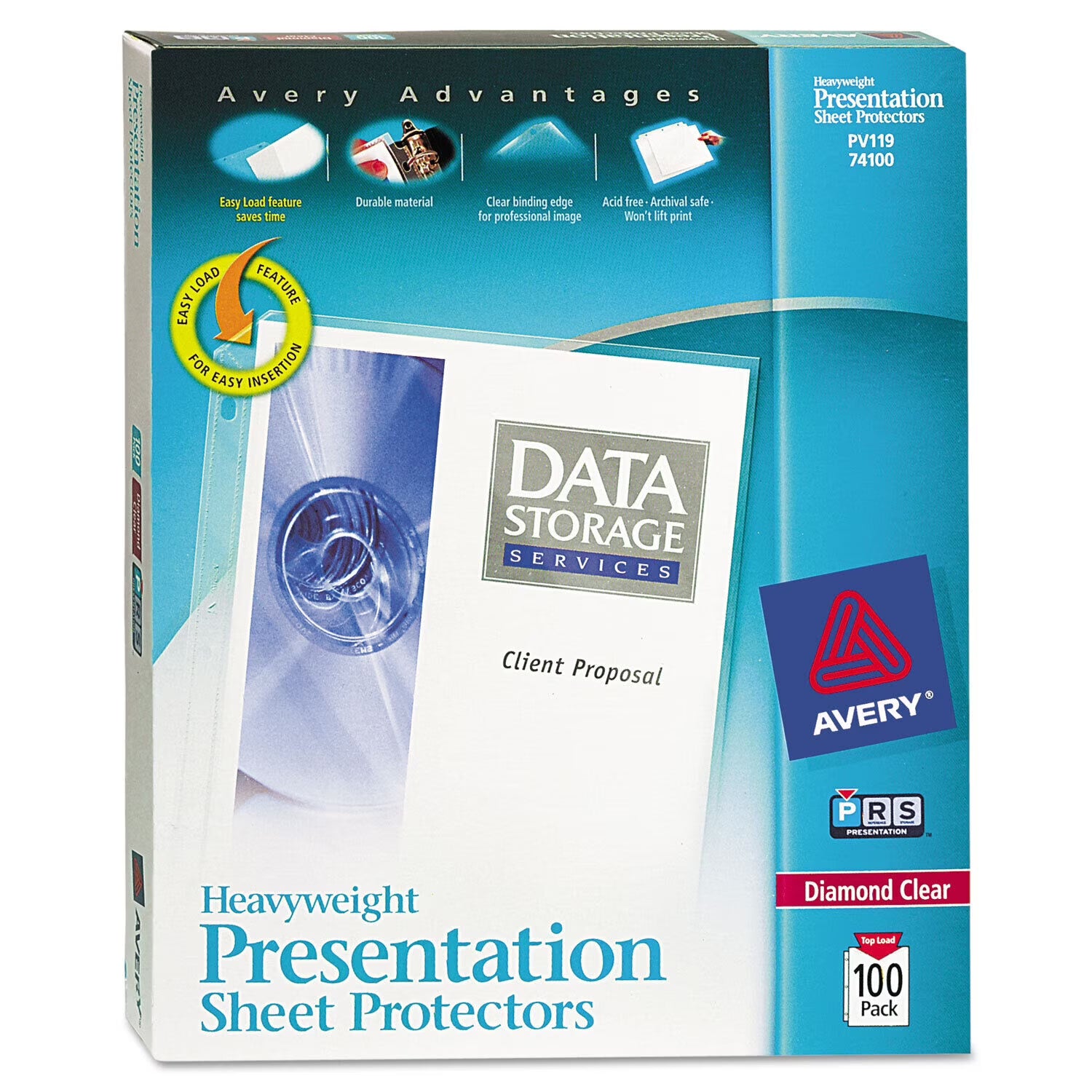 Heavy Gauge Clear Poly Sheet Protectors 100/Box U882