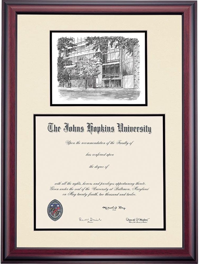 14 x 17 Black/Gold Mat Diploma Frame C98916