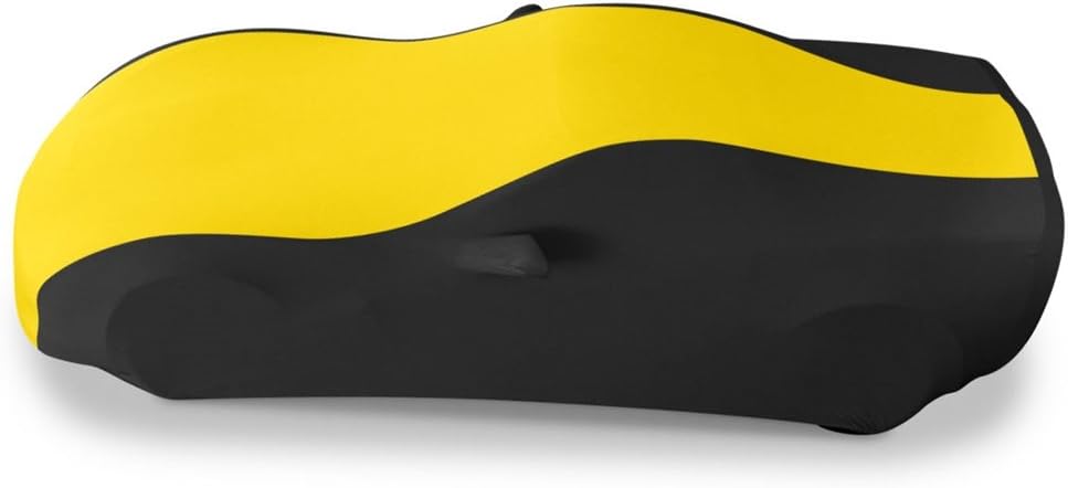 Blue/Black Stretch Satin Indoor Car Cover W47724