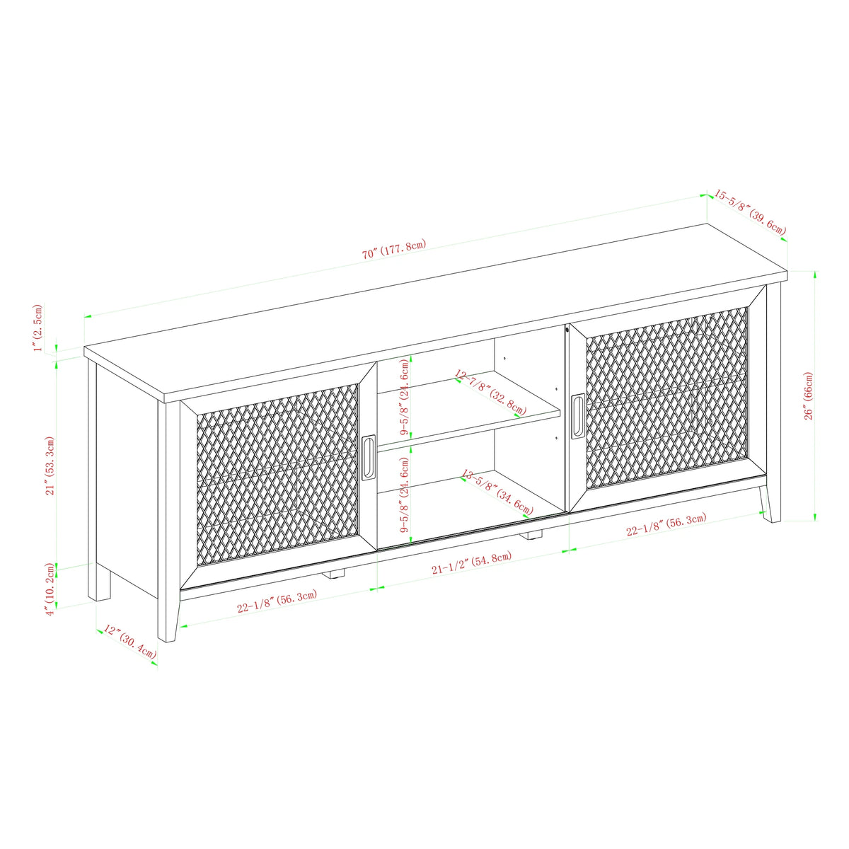 Grey Wash Sliding Door TV Stand H269794