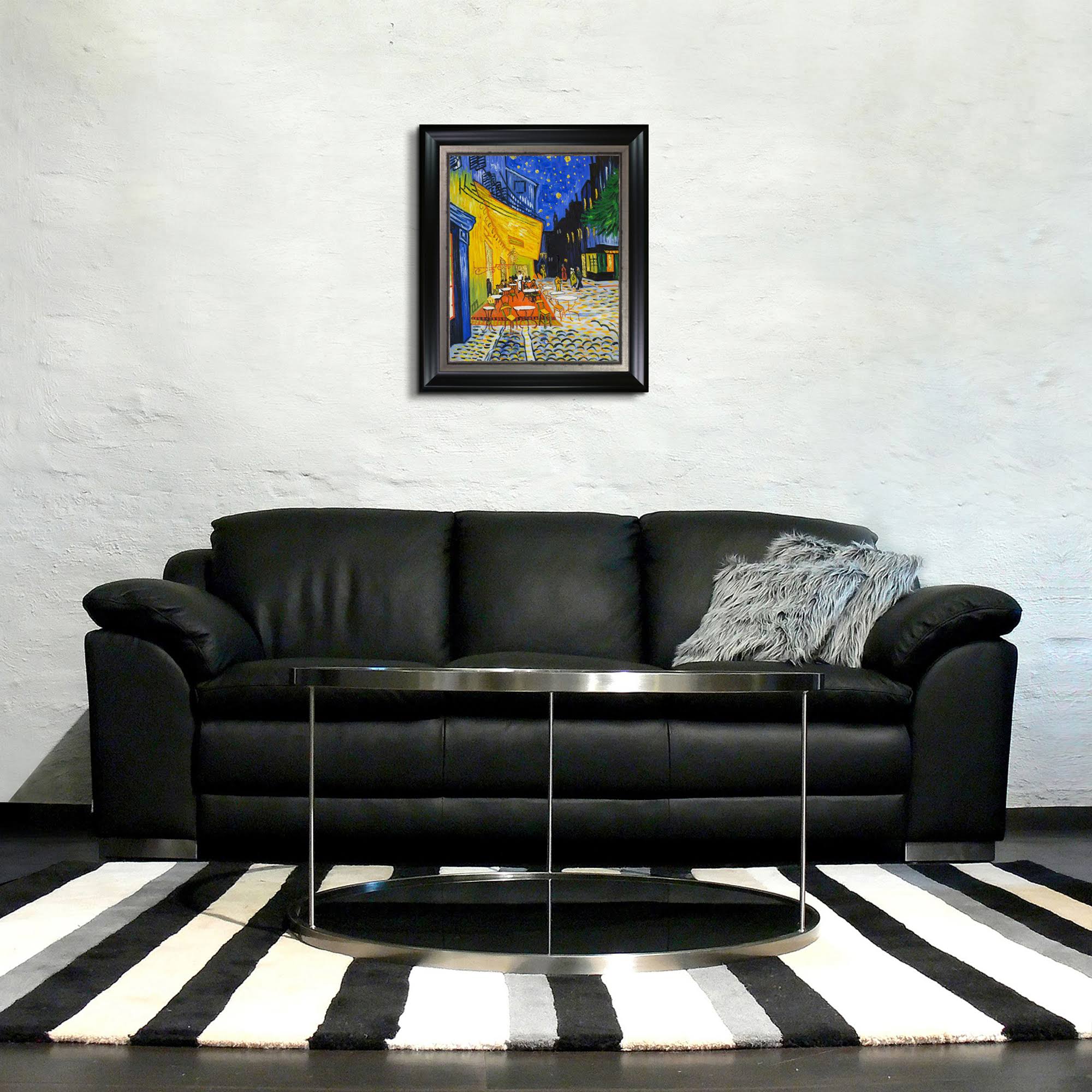 Hand Painted Framed Oil Reproduction on Canvas A590