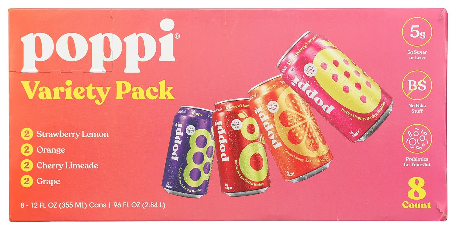 Poppi Probiotic Soda 8pk, 12 FZ U2145