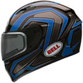 Reflective Blue Dual Shield Snow Helmet P428
