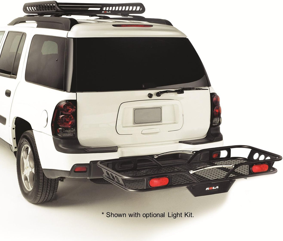 Steel Cargo Carrier Hitch-Mount Basket D178561