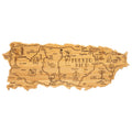 Puerto Rico Shaped Serving and Cutting Board L83018