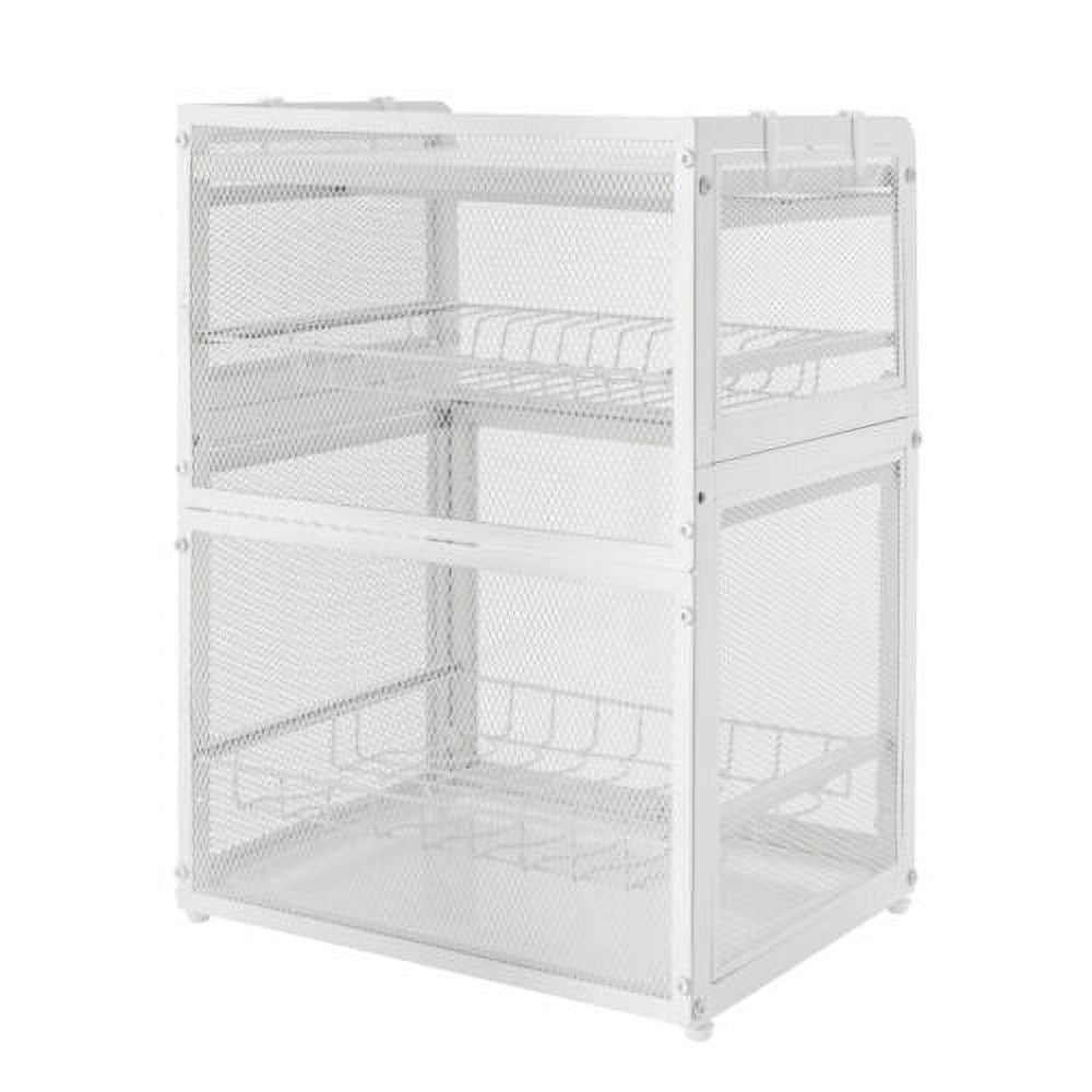 3-Tier Dish Drying Rack with Cutlery Holder D8596