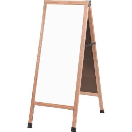 White Free Standing Dry Erase Board X94917