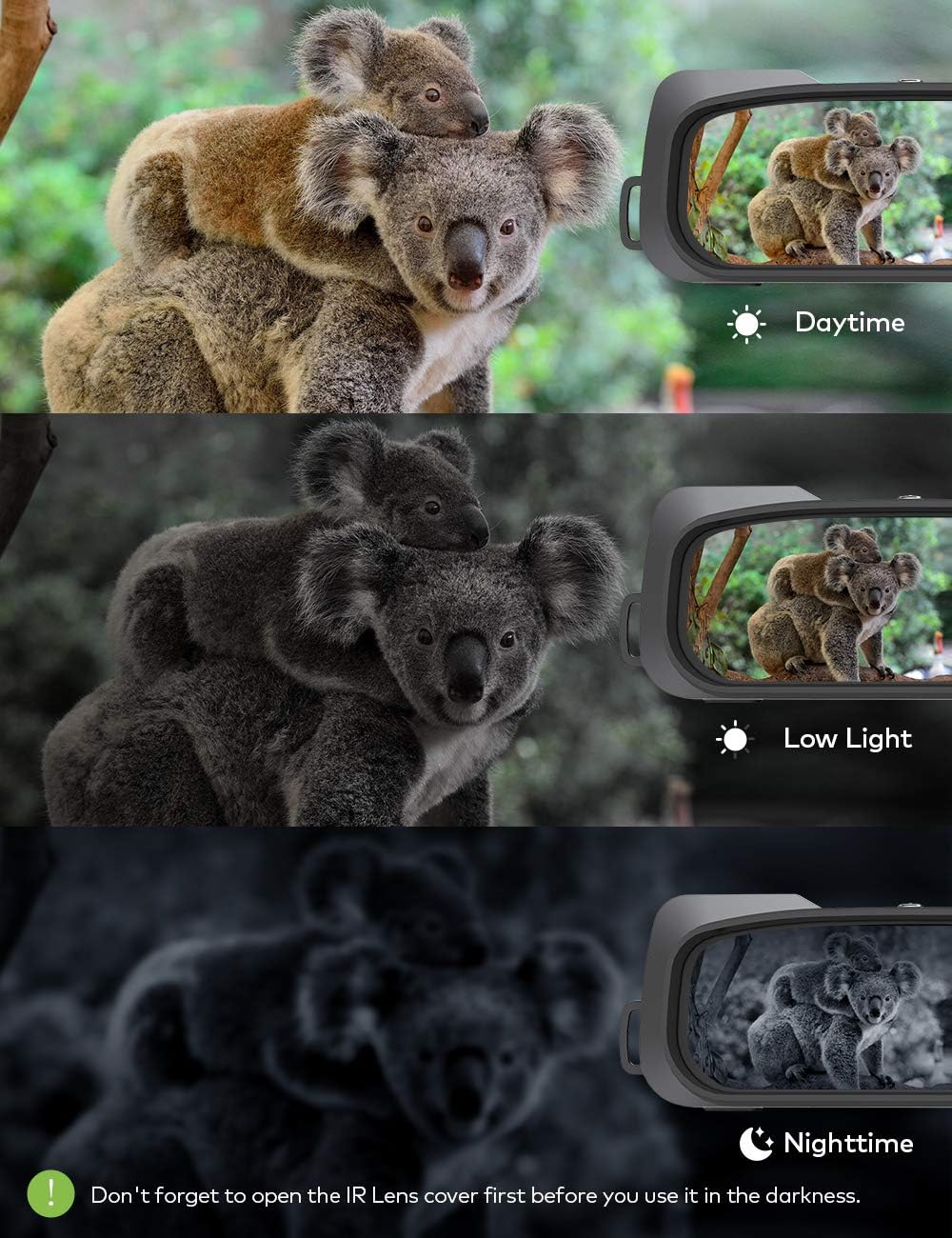 1080p Full HD Night Vision Binoculars with 64GB Micro SD Card X623