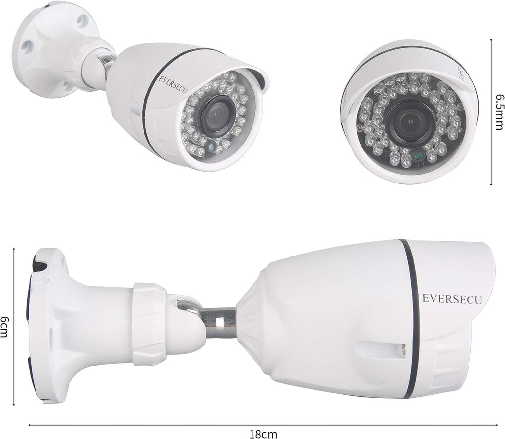 4 Channel 1080P DVR Security Camera System with 4 Weatherproof Cameras C3480