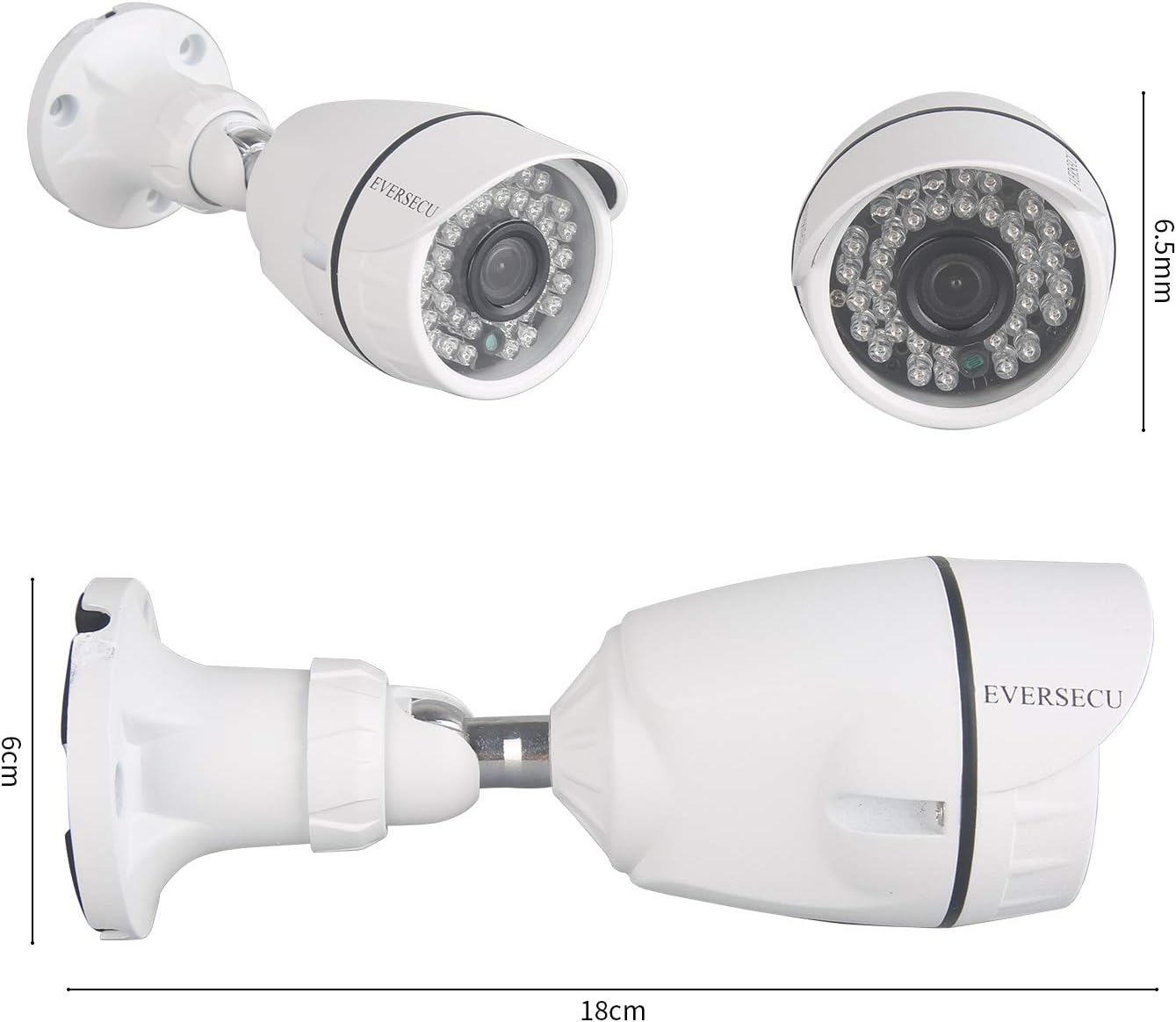 4 Channel 1080P DVR Security Camera System with 4 Weatherproof Cameras C3480