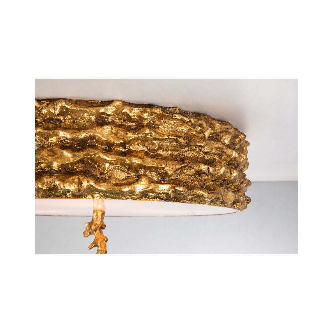 Gold 3-Light Flush G40916