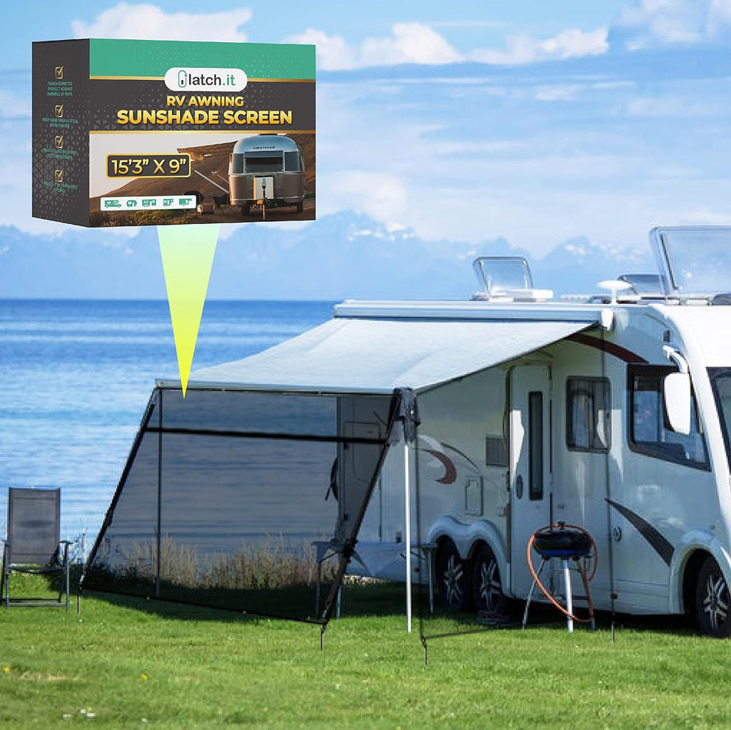 RV Awning Shade Screen 7x9’ Mesh Pack of 2 M8526