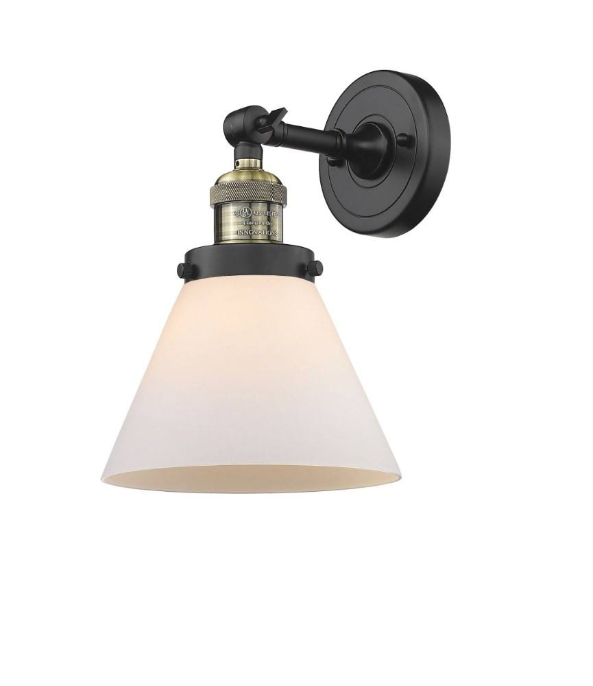 Large Cone-1 Light Semi-Flush Mount B7793