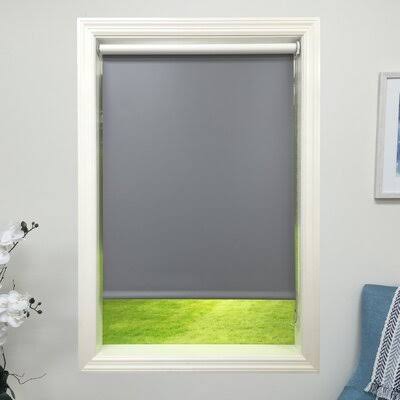 Dark Gray Blackout Roller Shade D937