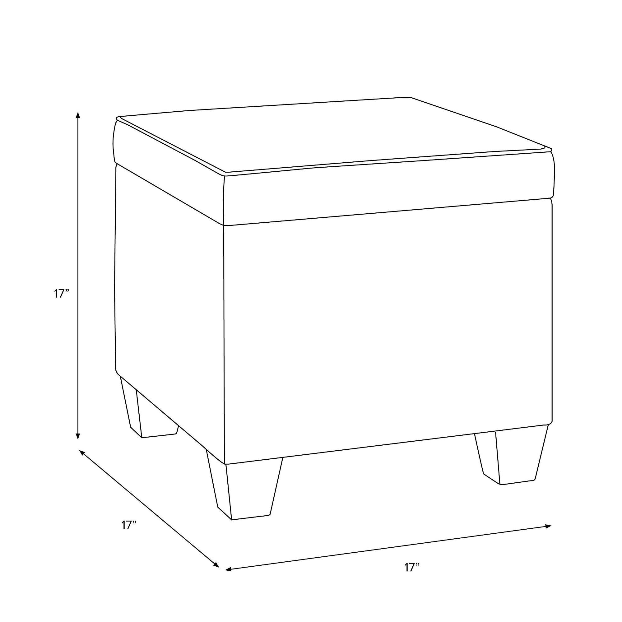 Charcoal Storage Ottoman M286236