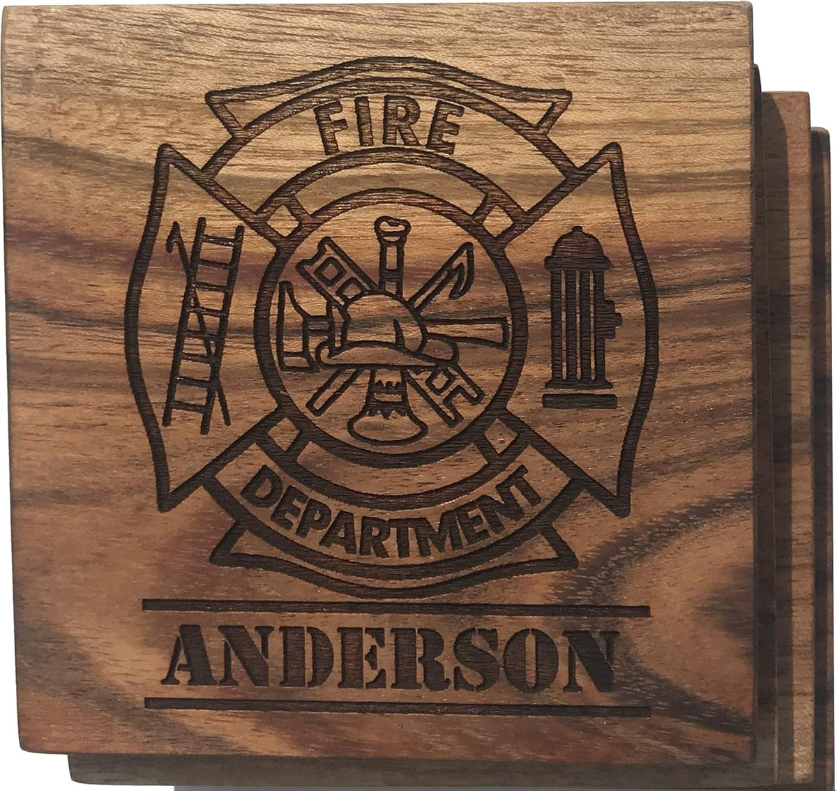 Set of 4 Acacia Coasters X970