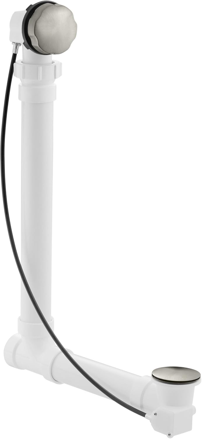Vibrant Brushed Nickel Cable Bath Drain Z951