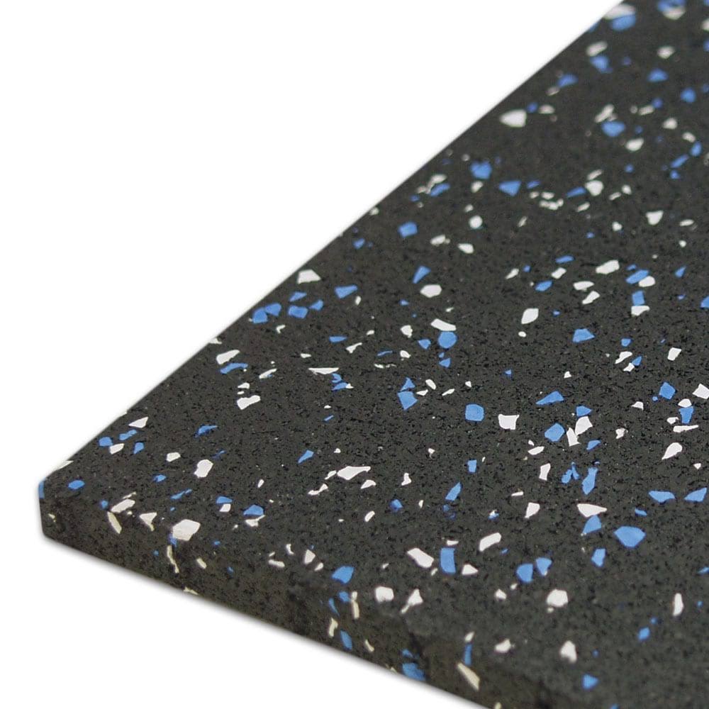 3/16 in. x 4 ft. x 5 ft. Blue Dot Rubber Flooring U986814
