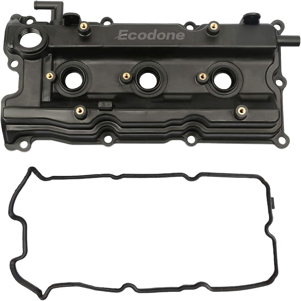 Valve Cover Set with Bolts, Oil Cap, Gaskets, Spark Plug Tube Seals, PCV Valve, Pack of 2 T425