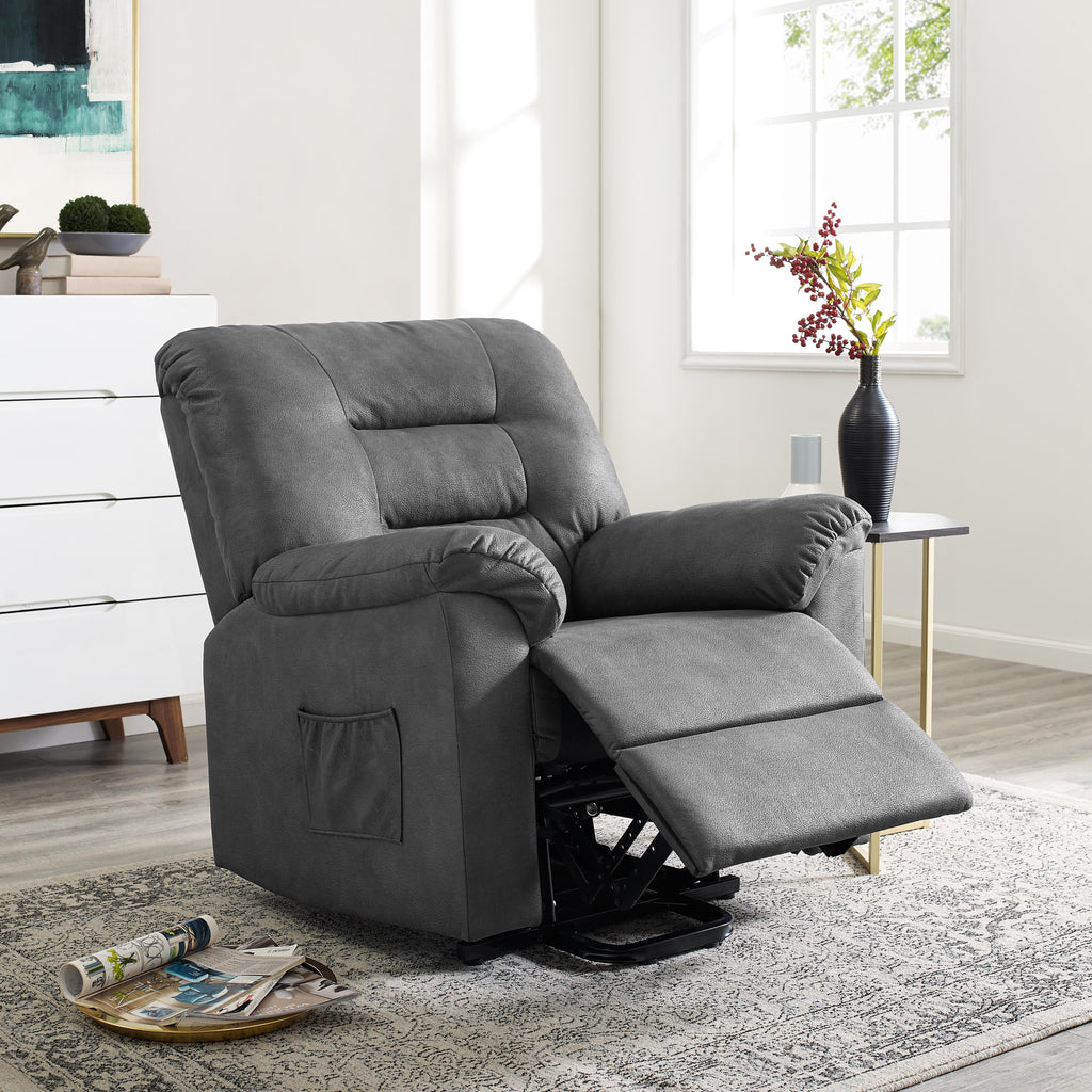 Gray Electric Lift Recliner Chair with Footrest N130143