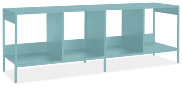Ocean Blue Slim Cubby Bench L2425