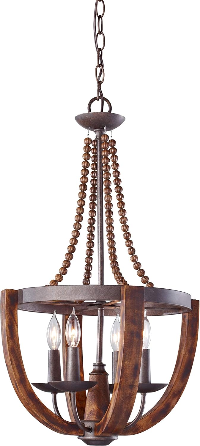 6-Light Iron Candle Chandelier C973