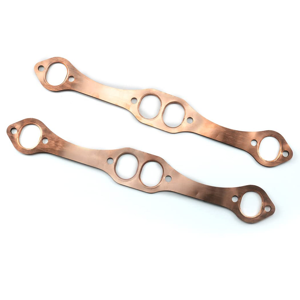 Oval Port Copper Exhaust Gaskets for Chevy SB 327 305 383 I234533