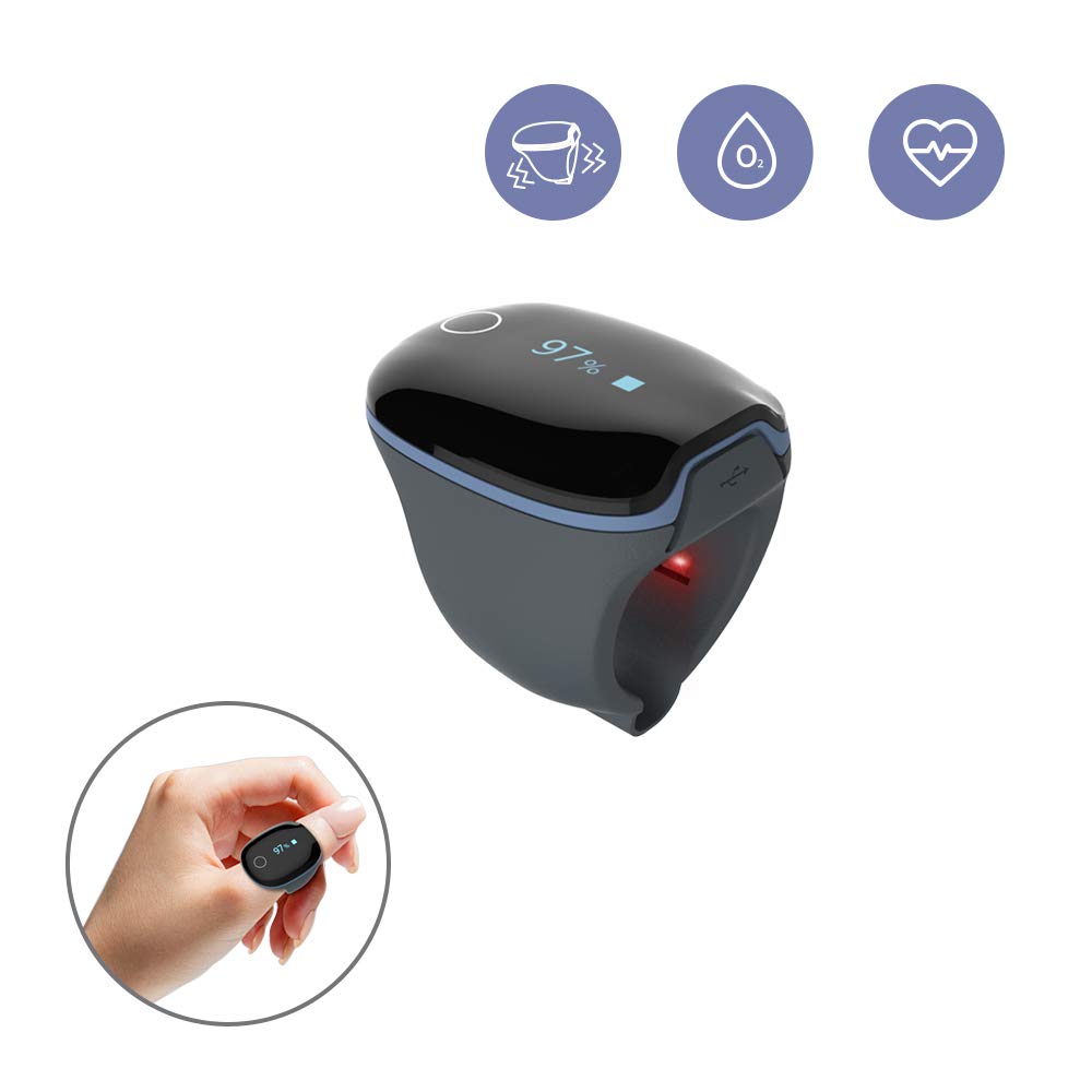 Rechargeable Bluetooth Pulse Oximeter with Reminder F851824