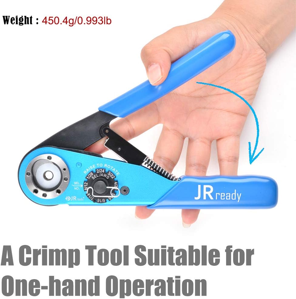 8 indent crimping tool for wire 12-26 awg solid barrel contact V265