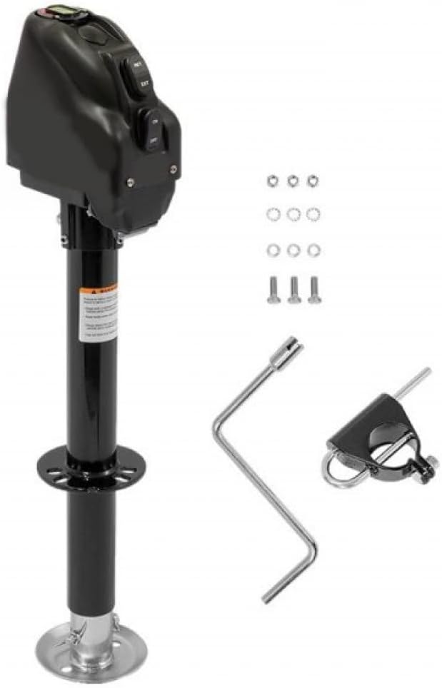Powered Trailer Jack, A-Frame, 17in. Travel, 4000lbs. K496572