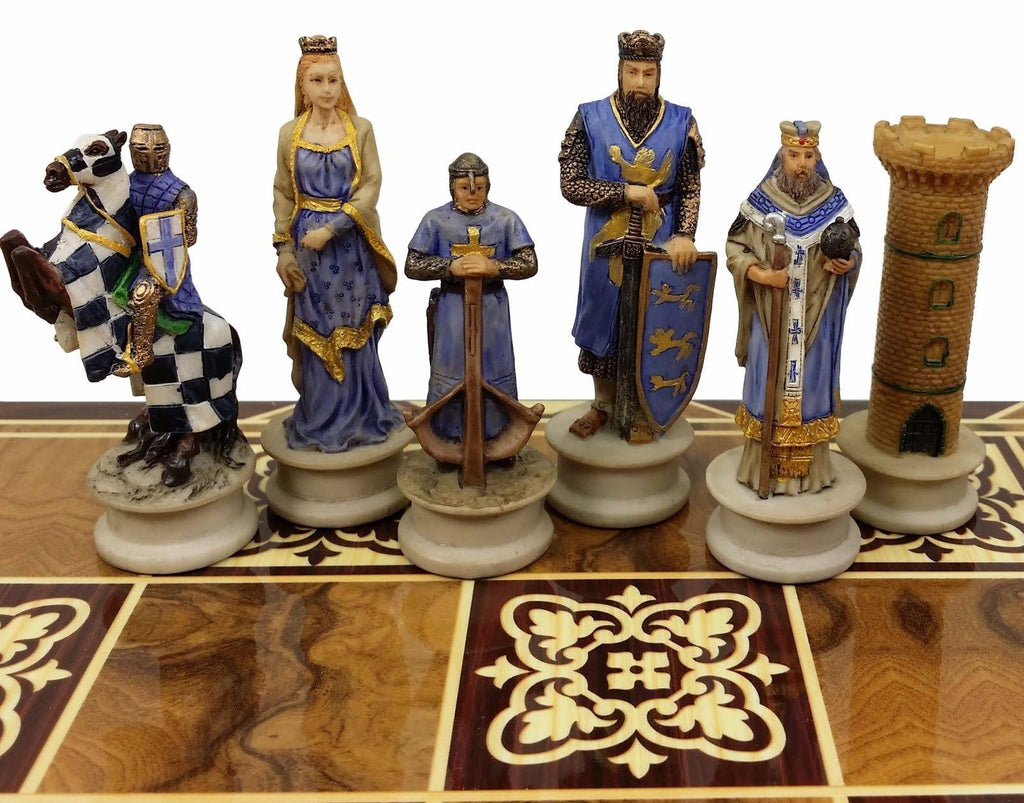 Medieval Times Crusades King Richard The Lionheart Knight Chess Men Set X710