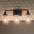 Industrial Bathroom Light, Medium Size, Antique Black R645