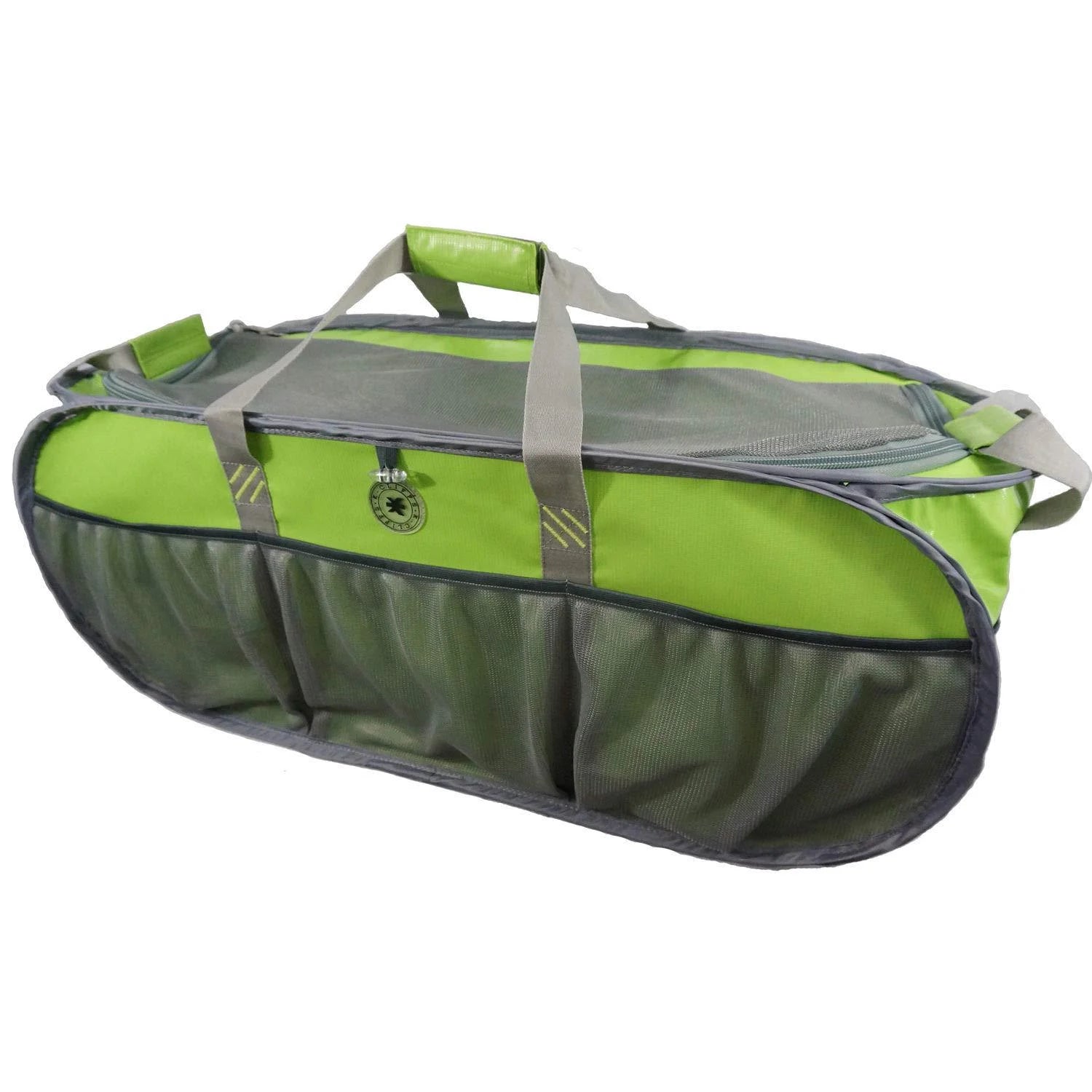 Heavy Duty Trunk Organizer Cargo Bag with Lime Green / Silver N101