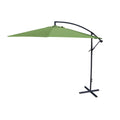 Olive Solid Octagon Offset Outdoor Patio Umbrella with Crank Opening N9258