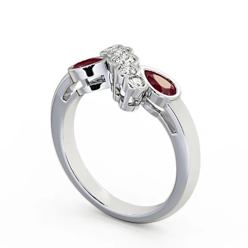 14K White Gold Eternity Band Size 9.5 E93558