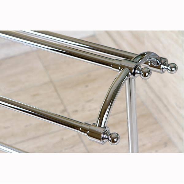 Satin Nickel Pedestal Towel Rack I406