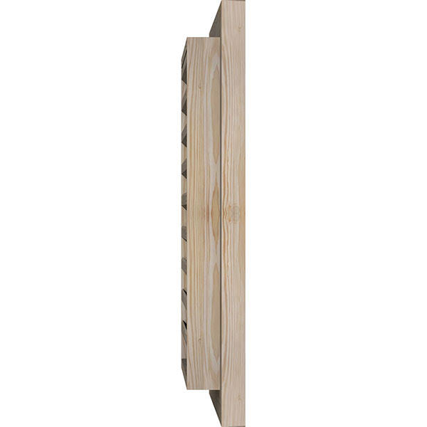 36-in W x 24-in H Vertical Gable Vent Unfinished Smooth Pine D400