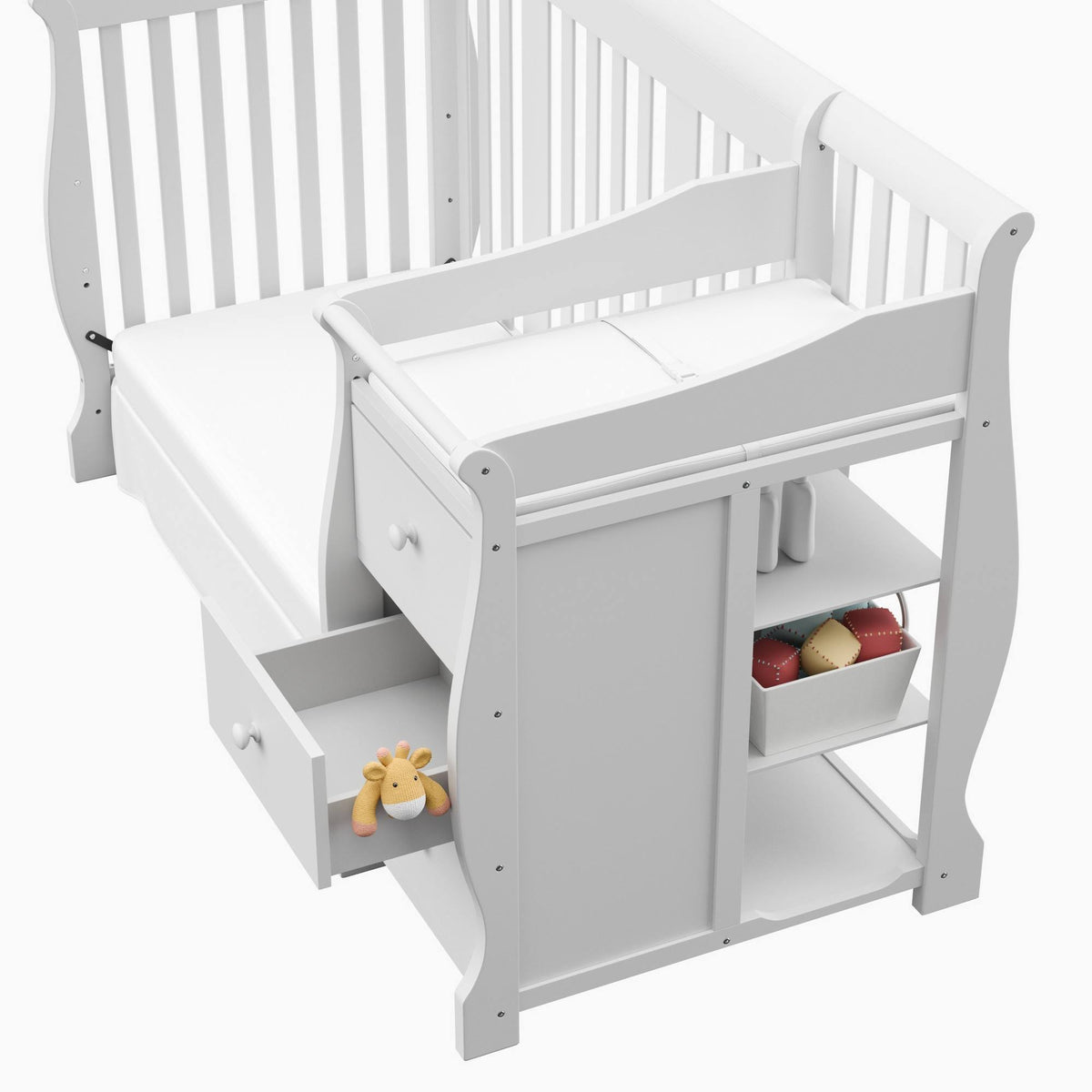 4 in 1 Convertible Crib Changer White V29158