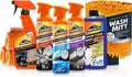 Car Care Kit, Car Wax & Wash Kit, Glass Cleaner, Car Air Freshener, Tire & Wheel Cleaner, 8 Pieces Pack of 2 E1185