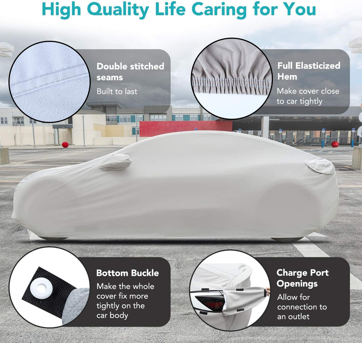 Outdoor Car Cover with Storage Bag H5511